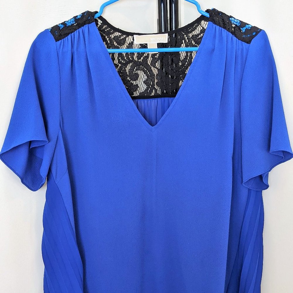 Michael Kors Blue Lace  Blouse